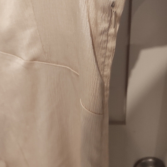 SMASH + TESS Sloane Maxi Dress in Champagne Long Sleeve Cocktail Party | Size XL - Picture 13 of 14